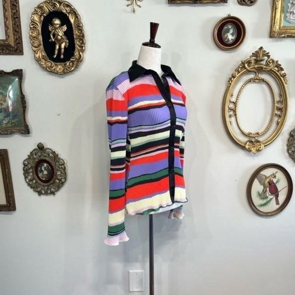 ARTHUR Apparel Kaleidoscope Pleated Button Down
